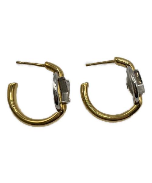 LOUIS VUITTON（ルイ ヴィトン）LOUIS VUITTON (ルイ ヴィトン) ブックル ドレイユ マイLV フープピアス ゴールド×シルバーの古着・服飾アイテム