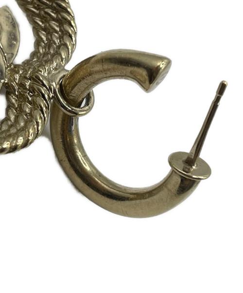 CHANEL（シャネル）CHANEL (シャネル) ラインストーンココマークピアス シャンパンゴールド系の古着・服飾アイテム