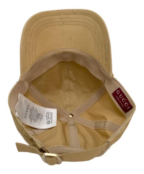 GUCCI（グッチ）GUCCI (グッチ) ロゴキャップ ベージュ サイズ:Mの古着・服飾アイテム
