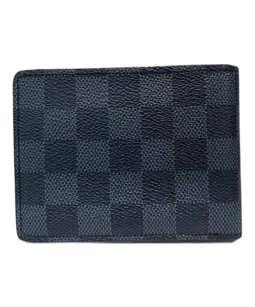 LOUIS VUITTON（ルイ ヴィトン）LOUIS VUITTON (ルイ ヴィトン) ダミエ・グラフィット 3D ポルトフォイユ・ミュルティプル ブラックの古着・服飾アイテム