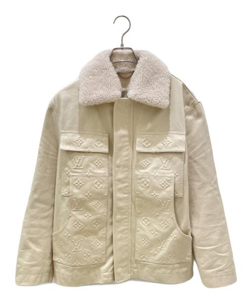 LOUIS VUITTON（ルイ ヴィトン）LOUIS VUITTON (ルイ ヴィトン) モノグラムワークウエアデニムジャケット ホワイト サイズ:44の古着・服飾アイテム