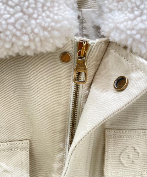 LOUIS VUITTON（ルイ ヴィトン）LOUIS VUITTON (ルイ ヴィトン) モノグラムワークウエアデニムジャケット ホワイト サイズ:44の古着・服飾アイテム