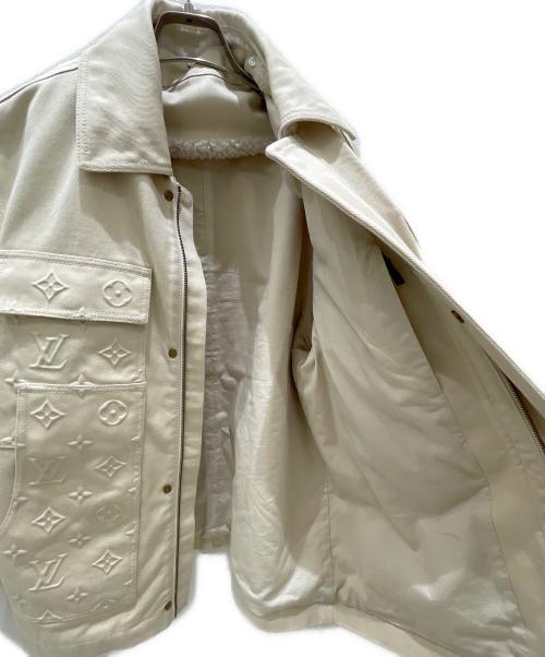 LOUIS VUITTON（ルイ ヴィトン）LOUIS VUITTON (ルイ ヴィトン) モノグラムワークウエアデニムジャケット ホワイト サイズ:44の古着・服飾アイテム