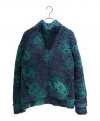 LOUIS VUITTONルイ ヴィトン）の古着「モノグラム ジャガード フリースジャケット」｜グリーン×ネイビー