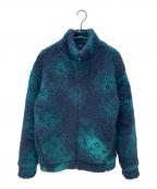 LOUIS VUITTONルイ ヴィトン）の古着「モノグラム ジャガード フリースジャケット」｜グリーン×ネイビー