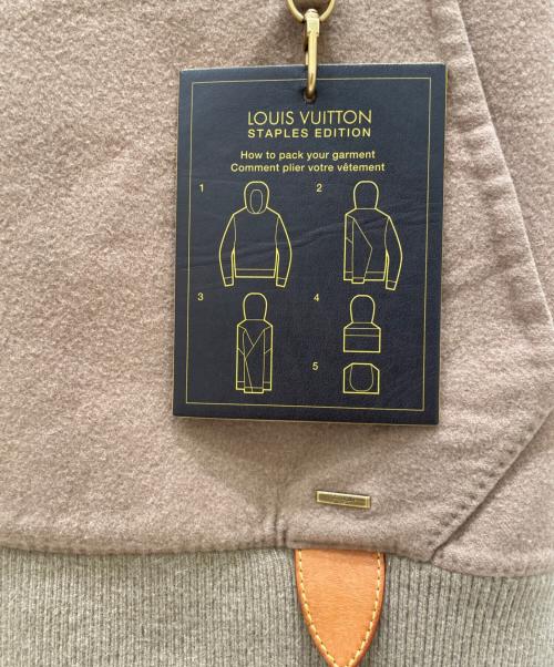 LOUIS VUITTON（ルイ ヴィトン）LOUIS VUITTON (ルイ ヴィトン) ダブルフェイスフーディ パーカー ベージュ サイズ:Mの古着・服飾アイテム