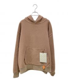 LOUIS VUITTON（ルイ ヴィトン）の古着「ダブルフェイスフーディ パーカー」｜ベージュ