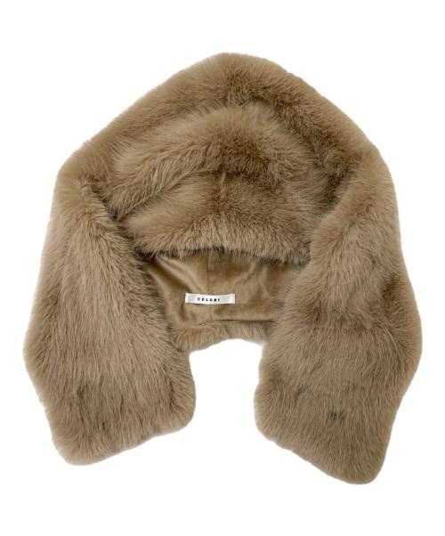 CELERI（セルリ）CELERI (セルリ) ファーバラクラバ ベージュ サイズ:Free 未使用品の古着・服飾アイテム