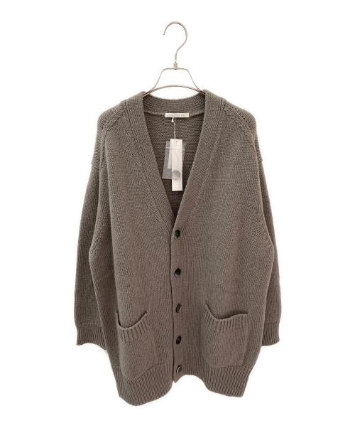 GALERIE VIE（ギャルリーヴィー）GALERIE VIE (ギャルリーヴィー) ファインウールVネックロングカーディガン グレージュ サイズ:Sの古着・服飾アイテム