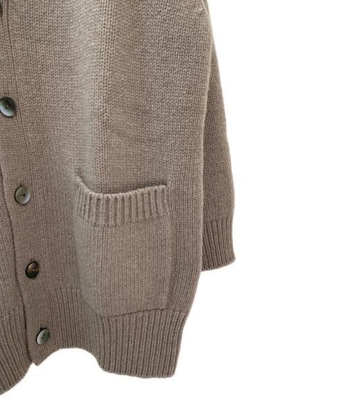 GALERIE VIE（ギャルリーヴィー）GALERIE VIE (ギャルリーヴィー) ファインウールVネックロングカーディガン グレージュ サイズ:Sの古着・服飾アイテム