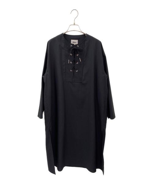 THE RERACS（ザ リラクス）THE RERACS (ザ リラクス) edition (エディション) レースアップドレス ブラック サイズ:36の古着・服飾アイテム