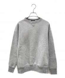 DRAWER（ドゥロワー）の古着「コットン吊り裏毛クルーネックプルオーバー」｜グレー
