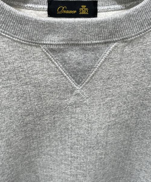 DRAWER（ドゥロワー）Drawer (ドゥロワー) コットン吊り裏毛クルーネックプルオーバー グレー サイズ:2の古着・服飾アイテム