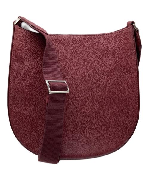 HIROFU（ヒロフ）HIROFU (ヒロフ) 【クオーレ】レザーショルダーバッグ S レッドの古着・服飾アイテム