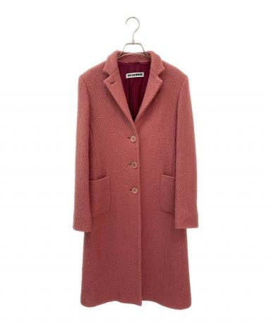 中古・古着通販】JIL SANDER (ジルサンダー) ウールコート ピンク