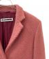 中古・古着 JIL SANDER (ジルサンダー) ウールコート ピンク サイズ:34：25000円