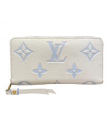 LOUIS VUITTON（ルイ ヴィトン）の古着「ジッピー･ウォレット モノグラム・アンプラント」｜ホワイト