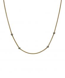 .Basha（バシャ）の古着「スモールストーン付18Kネックレス」