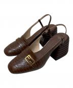 FENDIフェンディ）の古着「チャンキーソールローファー」｜ブラウン