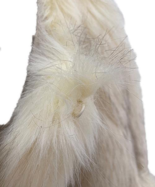 CLANE（クラネ）CLANE (クラネ) NO COLLAR VOLUME ECO FUR COAT アイボリー サイズ:2の古着・服飾アイテム