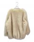 CLANE (クラネ) NO COLLAR VOLUME ECO FUR COAT アイボリー サイズ:2：27000円