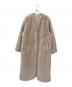 CLANE（クラネ）の古着「MIX FUR COCOON COAT」｜アイボリー