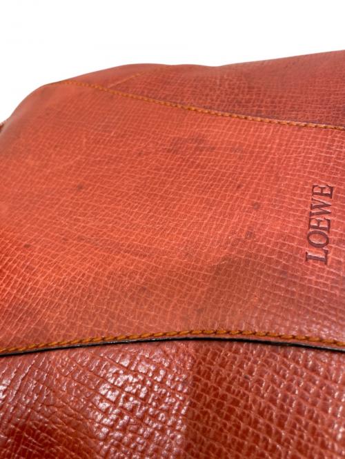 LOEWE（ロエベ）LOEWE (ロエベ) レザーハンドバッグ ブラウンの古着・服飾アイテム
