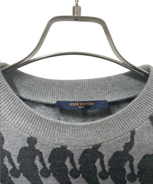 LOUIS VUITTON（ルイ ヴィトン）LOUIS VUITTON (ルイ ヴィトン) 21SS × NBA プレイヤー ジャカード スウェット グレー サイズ:Lの古着・服飾アイテム