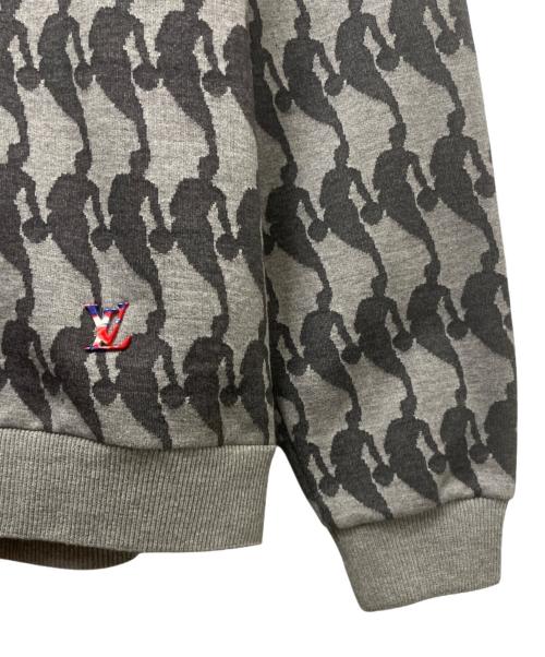 LOUIS VUITTON（ルイ ヴィトン）LOUIS VUITTON (ルイ ヴィトン) 21SS × NBA プレイヤー ジャカード スウェット グレー サイズ:Lの古着・服飾アイテム