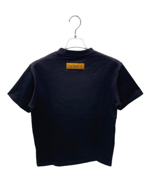 LOUIS VUITTON（ルイ ヴィトン）LOUIS VUITTON (ルイ ヴィトン) 20AW ヴァージルアブロー LVステッチ エンブロイダリー カットソー ブラック サイズ:Mの古着・服飾アイテム