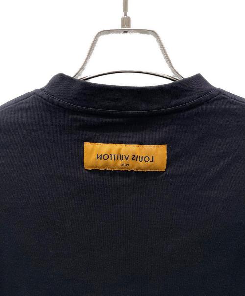 LOUIS VUITTON（ルイ ヴィトン）LOUIS VUITTON (ルイ ヴィトン) 20AW ヴァージルアブロー LVステッチ エンブロイダリー カットソー ブラック サイズ:Mの古着・服飾アイテム