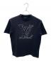 LOUIS VUITTON（ルイ ヴィトン）の古着「20AW ヴァージルアブロー LVステッチ エンブロイダリー カットソー」｜ブラック