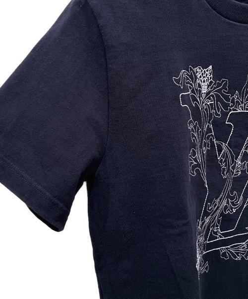 LOUIS VUITTON（ルイ ヴィトン）LOUIS VUITTON (ルイ ヴィトン) Tシャツ/フラワー刺繍Ｔシャツ ネイビー サイズ:Mの古着・服飾アイテム