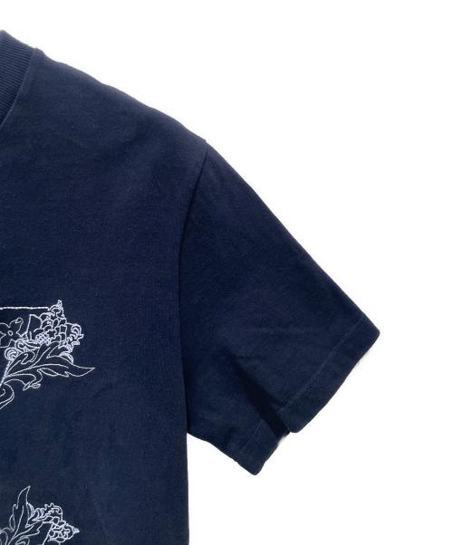 LOUIS VUITTON（ルイ ヴィトン）LOUIS VUITTON (ルイ ヴィトン) Tシャツ/フラワー刺繍Ｔシャツ ネイビー サイズ:Mの古着・服飾アイテム