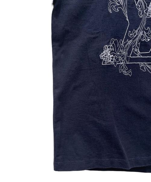 LOUIS VUITTON（ルイ ヴィトン）LOUIS VUITTON (ルイ ヴィトン) Tシャツ/フラワー刺繍Ｔシャツ ネイビー サイズ:Mの古着・服飾アイテム