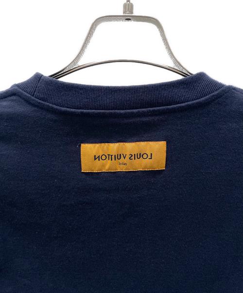 LOUIS VUITTON（ルイ ヴィトン）LOUIS VUITTON (ルイ ヴィトン) Tシャツ/フラワー刺繍Ｔシャツ ネイビー サイズ:Mの古着・服飾アイテム
