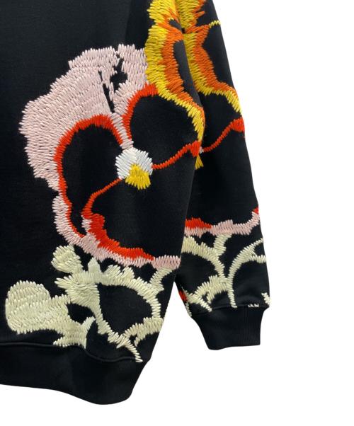 LOEWE（ロエベ）LOEWE (ロエベ) 22SS Pansies Embroidery Sweatshirt ブラック サイズ:Sの古着・服飾アイテム