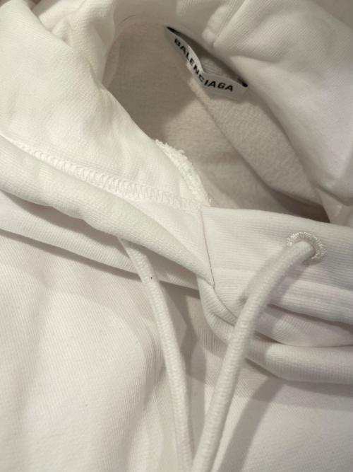BALENCIAGA（バレンシアガ）BALENCIAGA (バレンシアガ) バックロゴパーカー ホワイト サイズ:Sの古着・服飾アイテム