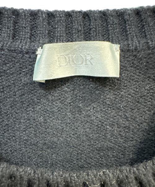 Dior（ディオール）Dior (ディオール) 19AW×Raymond Pettibon レイモンドペディボン バックパンサー刺繍ウールニットセーター ブラック サイズ:Mの古着・服飾アイテム