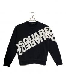 DSQUARED2（ディースクエアード）の古着「リバースロゴ プリント スウェット」｜ブラック
