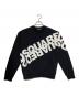 DSQUARED2（ディースクエアード）の古着「リバースロゴ プリント スウェット」｜ブラック
