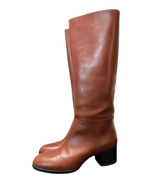 CHANEL（シャネル）CHANEL (シャネル) ココマークロングブーツ ブラウン サイズ:37Cの古着・服飾アイテム