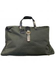 LOEWE（ロエベ）の古着「アナグラムボストンバッグ」｜グリーン×ブラック