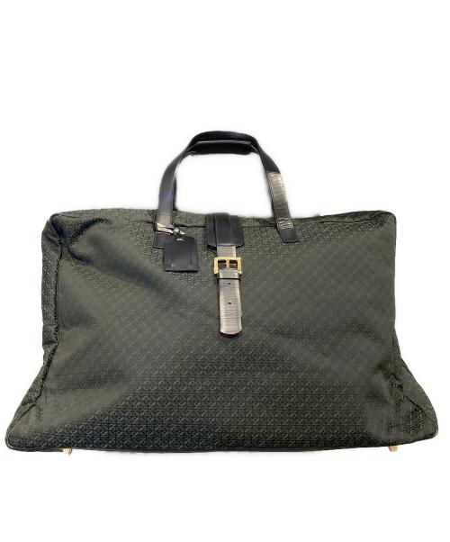 LOEWE（ロエベ）LOEWE (ロエベ) アナグラムボストンバッグ グリーン×ブラックの古着・服飾アイテム