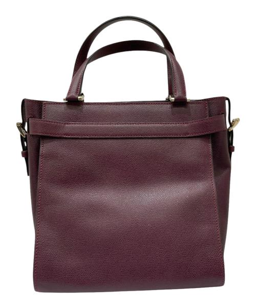 Valextra（ヴァレクストラ）Valextra (ヴァレクストラ) Bキューブ パープルの古着・服飾アイテム