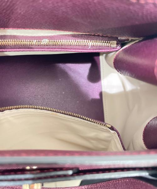 Valextra（ヴァレクストラ）Valextra (ヴァレクストラ) Bキューブ パープルの古着・服飾アイテム