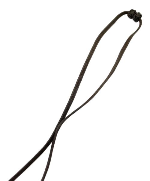 HERMES（エルメス）HERMES (エルメス) バッファローホーンペンダントネックレス ブラウン×オレンジの古着・服飾アイテム