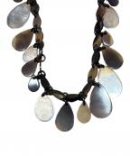 HERMESエルメス）の古着「ドロップバッファローホーンネックレス」｜ブラウン×シルバー