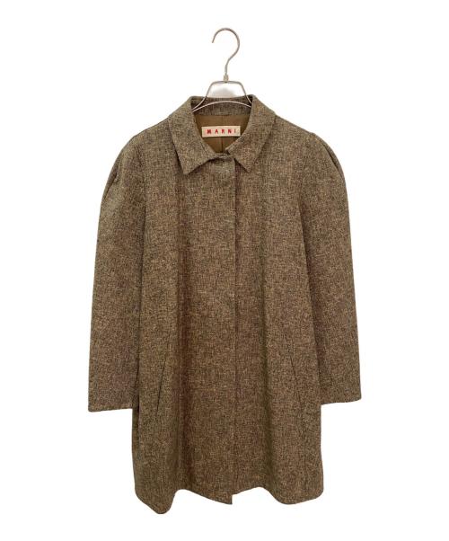 MARNI（マルニ）MARNI (マルニ) ウール混ジャケット ブラウン サイズ:40の古着・服飾アイテム