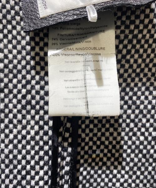 Emilio Pucci（エミリオ プッチ）Emilio Pucci (エミリオ プッチ)  ケープ ブラック×ホワイト サイズ:FREEの古着・服飾アイテム